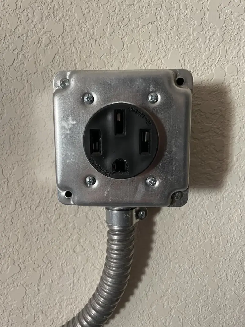 NEMA 14-50 outlet installed for Electrical Panel Upgrade in Urbandale